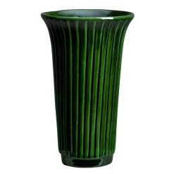 Daisy vase glazed Ø12 cm, green