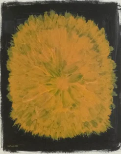Dandelion poster 40x50 cm, Yellow-black