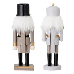 Darren nut cracker decoration 20.5 cm 2 pieces, Gold