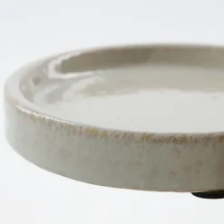 Datura soap dish Ø12.5 cm, Shellish grey