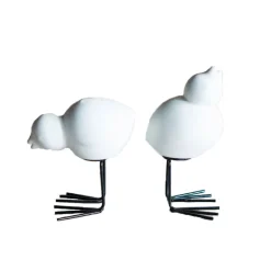 DBKD Swedish Birds Easter decoration 2-pack, White