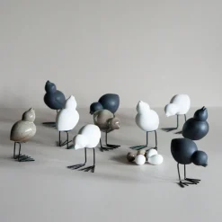 DBKD Swedish Birds Easter decoration 2-pack, White