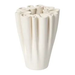 Dedali vase 11 cm, Off-white