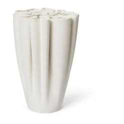 Dedali vase 25 cm, Off-white