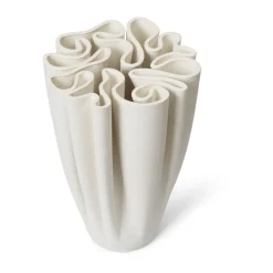 Dedali vase 25 cm, Off-white