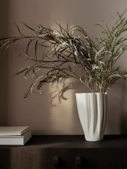 Dedali vase 25 cm, Off-white