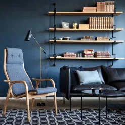 Demon wall shelf 5 plan, Oak, 155 cm