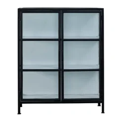 Depot display cabinet 90x40x110 cm, Black-white