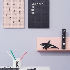 Design Letters letter box, Black letters