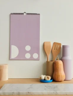 Design Letters monthly calendar, Lavender