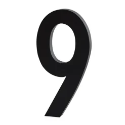 Design Letters numbers aluminum 100 mm, 9