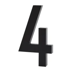 Design Letters numbers aluminum 100 mm, 4
