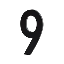 Design Letters numbers aluminum 50 mm, 9