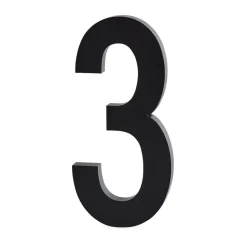 Design Letters numbers aluminum 100 mm, 3