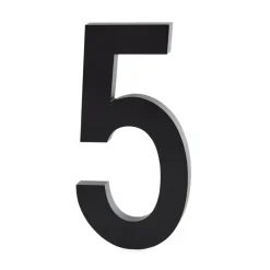 Design Letters numbers aluminum 100 mm, 5