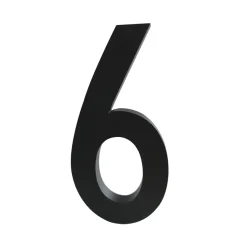 Design Letters numbers aluminum 100 mm, 6