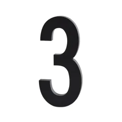 Design Letters numbers aluminum 50 mm, 3