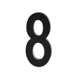 Design Letters numbers aluminum 50 mm, 8