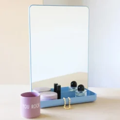 Design Letters Wall-mounted mirror with shelf, Light