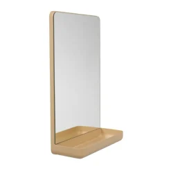 Design Letters Wall-mounted mirror with shelf, Beige