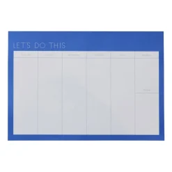 Design Letters weekly planner paper, Cobalt blue