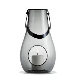 Design with Light candle holder smoke, 29 cm