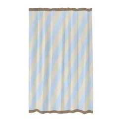 Diagonal shower curtain 150x200 cm, Light blue