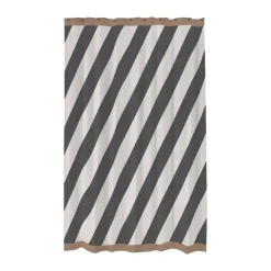 Diagonal shower curtain 150x200 cm, Dark grey