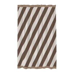 Diagonal shower curtain 150x200 cm, Chocolate