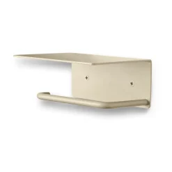 Dora toilet paper holder with shelf, Cashmere