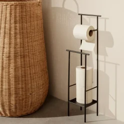 Dora toilet paper holder, black