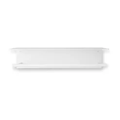 Dora towel hanger with shelf, White
