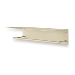 Dora towel hanger with shelf, Cashmere