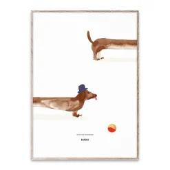 Doug the Dachshund poster, 50x70 cm