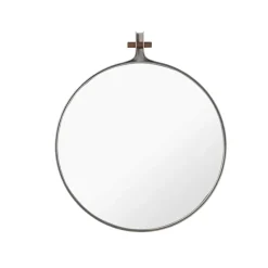 Dowel mirror, Stainless steel Ø35 cm