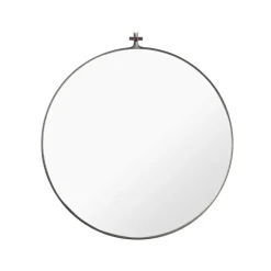 Dowel mirror, Stainless steel Ø70 cm