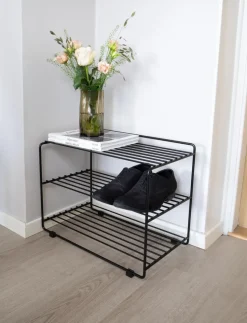 Downtown shoe shelf, Black