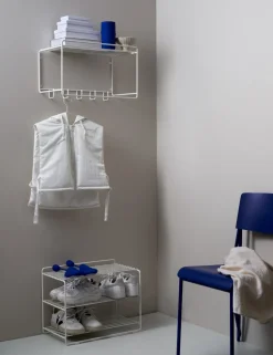 Downtown shoe shelf, White
