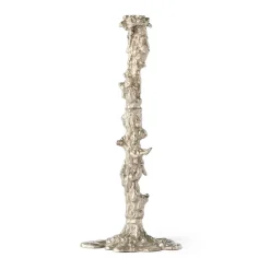 Drip candlestick XXL 50 cm, Silver