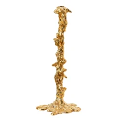 Drip candlestick XXL 50 cm, Gold