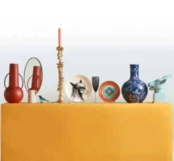 Drip candlestick XXL 50 cm, Gold