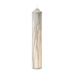 Drip pillar candle, Warm Grey, 30 cm
