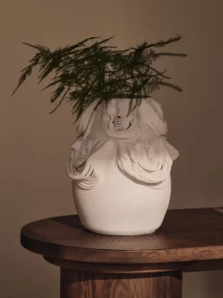 Drisca vase 23 cm, Off-white