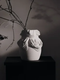 Drisca vase 23 cm, Off-white