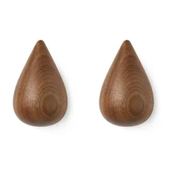 Dropit knob 2-pack walnut, large