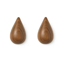 Dropit knob 2-pack walnut, small
