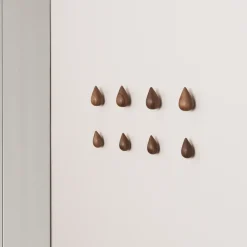 Dropit knob 2-pack walnut, small