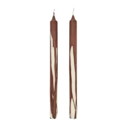 Dryp stearin candle 2-pack, Dark Chocolate
