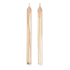 Dryp stearin candle 2-pack, Beige