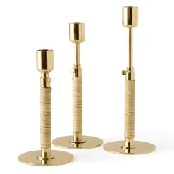 Duca candle sticks, Polished brass